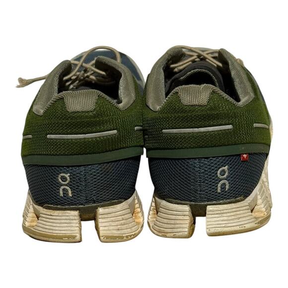 On Cloud Running Shoes Green Blue Gray Men's Size 8,5 Lightweight Trainers - Picture 7 of 8